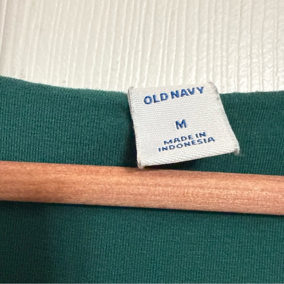 Old Navy Jersey Swing Dress Womens M Green Stretch Babydoll St Patrick's Day - Picture 2 of 6